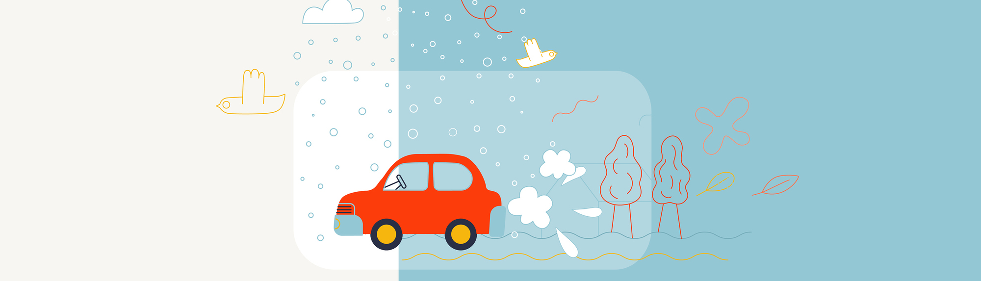 Met noodweer de weg op: wat te doen als u in de auto zit tijdens extreem weer?